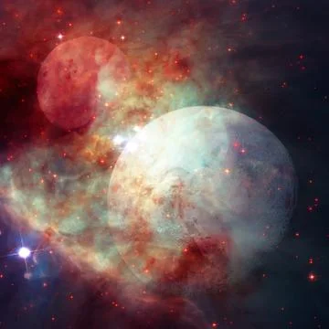 Pluto is a planet in the Kuiper belt. Elements of this image furnished by NAS 스톡 일러스트