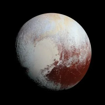 Pluto Planet Solar System space isolated Stock Illustration