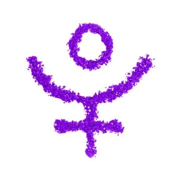 Pluto Planet Symbol Foto stock