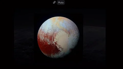 The Pluto planet topography and the results of new horizon mission Stock Footage 332618938