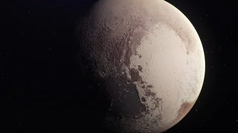 Pluto Planet Zoom Out In Space 4K Vídeo Stock 273029035