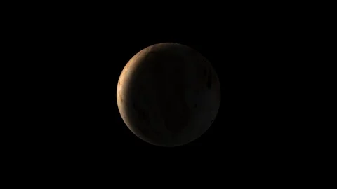 Pluto rotating seamless loop 4K 01 Stock Footage 121347862