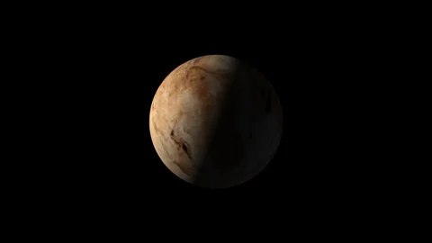 Pluto rotating seamless loop 4K 02 Stock Footage 121347889
