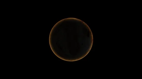 Pluto rotating seamless loop 4K 04 Stock Footage 121347961
