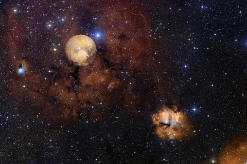 Pluto. Solar system. Elements of this image furnished by NASA Stock Photos