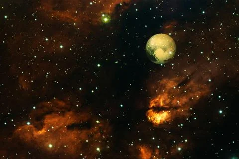 Pluto. Solar system. Elements of this image furnished by NASA Foto stock