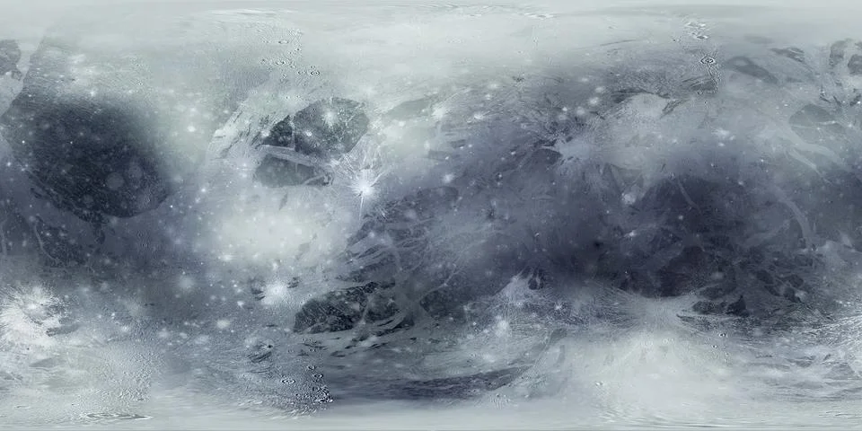 Pluto surface map Stock Illustration