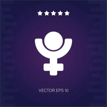 Pluto vector icon Stock Illustration