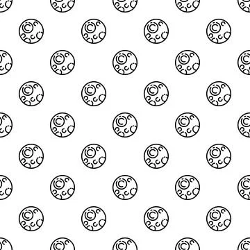 Pluton planet pattern seamless Illustrazione stock
