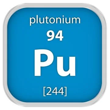 Plutonium material sign Stock Photos