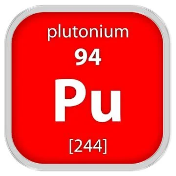 Plutonium material sign Fotos Stock