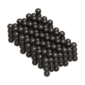 Plutonium (pu) metal, crystal structure Stock Illustration
