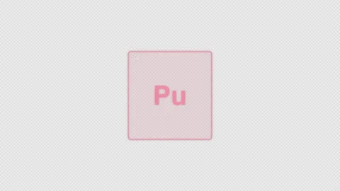 Plutonium Pu Periodic Table Element Tile Clean No Text Animation Video Overlay A Stock Footage 339364873