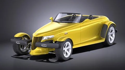 Plymouth Prowler stock 1997-2002 VRAY 3D Model