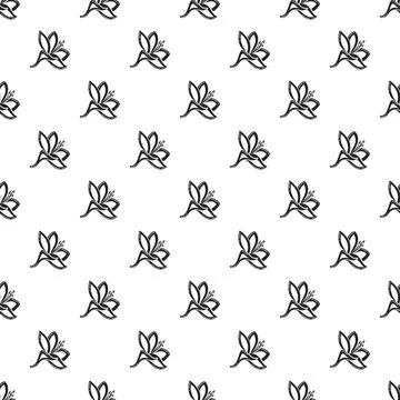 Plyumeriya flower pattern seamless Stock Illustration