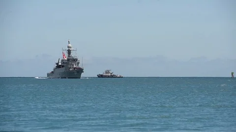 PM 211 arrives at Joint Base Pearl Harbor-Hickam - 2018 Stock Footage 97209149