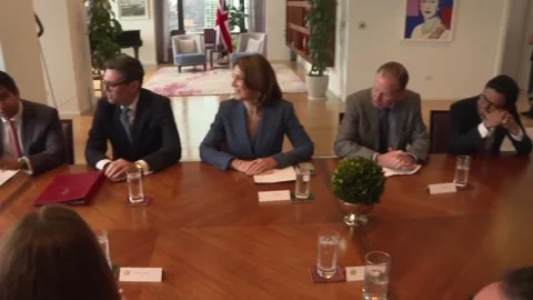 PM hosts investment roundtable as he attends UN General Assembly in New York 库存影片 346166001