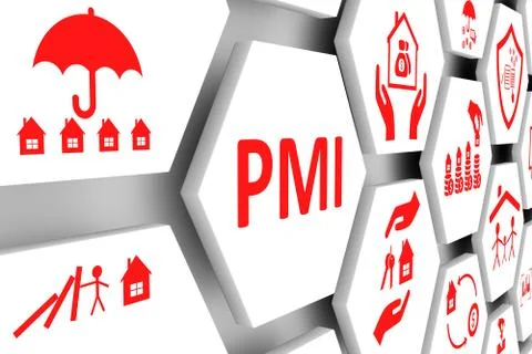 PMI concept cell background 3d illustration Stock Illustration