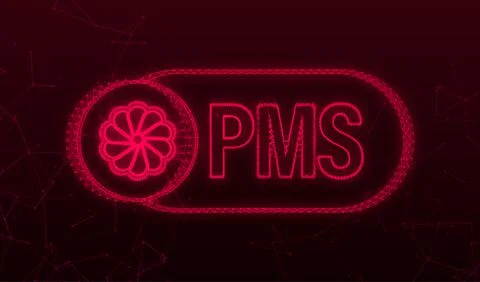 PMS plexus sign. Editable vector stroke. Vector illustration. Calendar icon. Stock Illustration