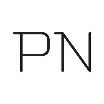 Pn initial letter vector logo icon Stock-Illustration