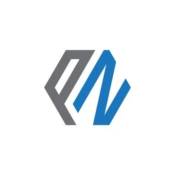 PN Letter monogram Initial Logo Design Template Vector Illustration. PN ele.. Stock Illustration