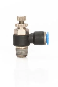 Pneumatic control valve Stock Photos