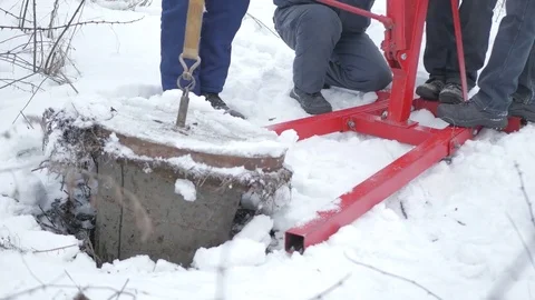 Pneumatic devices for lifting lids Stock Footage 80811826