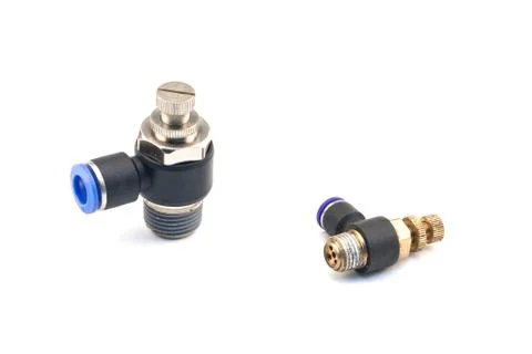 Pneumatic fitting Foto stock