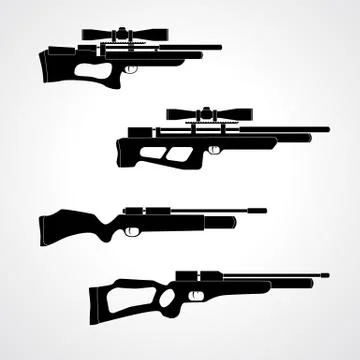 Pneumatic guns Stock Illustration