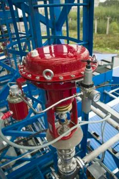 Pneumatic valve Stock Photos