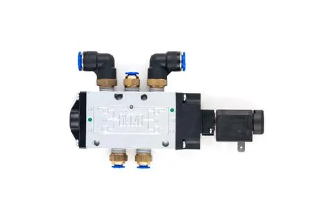 Pneumatic valves Stock Photos