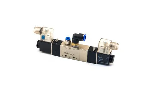 Pneumatic valves Stock Photos