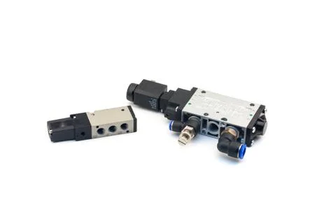 Pneumatic valves Stock Photos