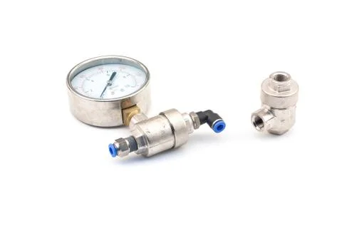 Pneumatic valves Stock Photos