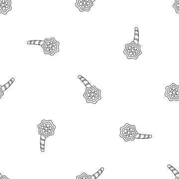 Pneumonia alveolus pattern seamless Illustrazione stock