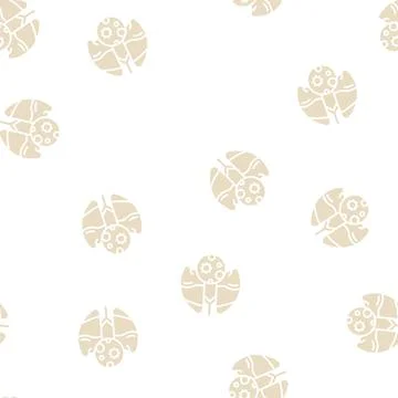 Pneumonia inflammation glyph seamless pattern 库存插图