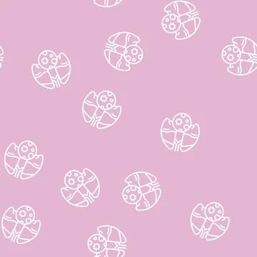 Pneumonia inflammation line seamless pattern 库存插图