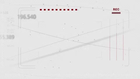 PNG Alpha HUD Sci Fi animation.Global connection.Numbers dots infographic Video stock 245445920