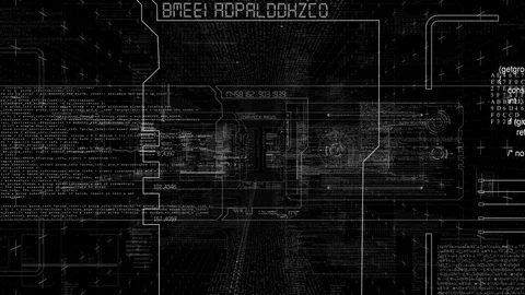 PNG Alpha. Sci Fi Panels. Stock Footage 76455158