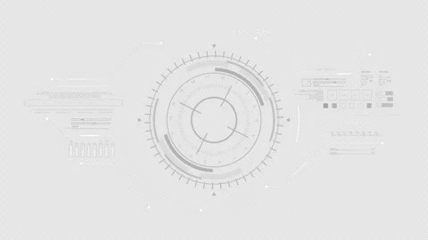 PNG Alpha.5 sec duration. looping digital technological HUD UI template Video stock 248492021