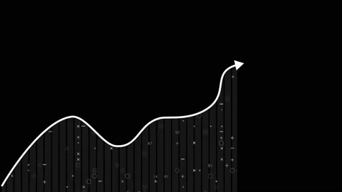 PNG Alpha.Abstract diagram with form elements. Stock Footage 131337865