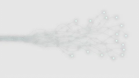 PNG Alpha.Abstract digital dot line particle data background connecting tec.. Stock Footage 250074749