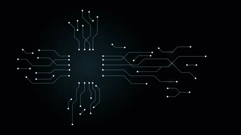PNG Alpha.Abstract digital dot line particle data background connecting tec.. Stock Footage 255753300