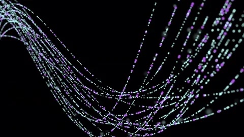 PNG Alpha.Abstract digital dot line particle data background connecting tec.. Stock Footage 277237809