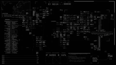 PNG Alpha.Abstract HUD panel.User Interface. Stock Footage 102153113