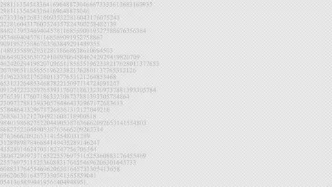 PNG Alpha.Abstract numbers code HUD. Video stock 152831529