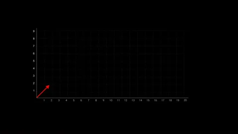 PNG Alpha.Graphic line growing up. Stock Footage 129570103