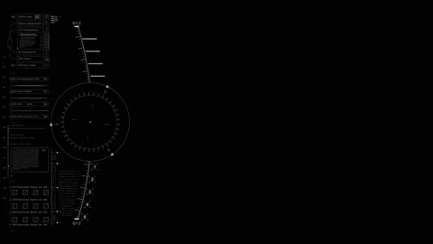 PNG alpha.HUD digital interface. Stock-Footage 85483681