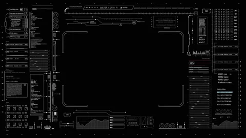 PNG alpha.HUD digital interface. Vidéo 85527952