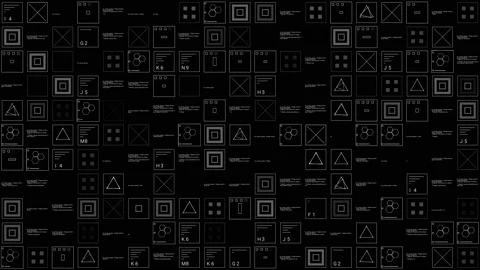 PNG Alpha.HUD Technological background. Stock Footage 88076893
